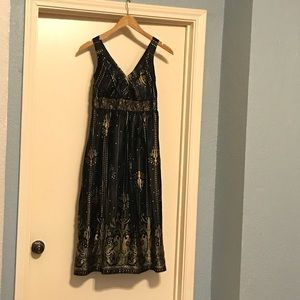 Black and Gold dress, Signature by Robbie Bee, Size 6